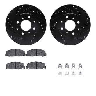 R1 Concepts® - Drilled and Slotted Brake Kit with Optimum OE Pads