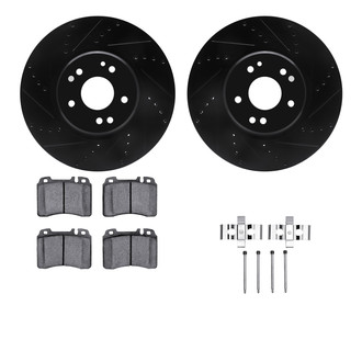 R1 Concepts® - Drilled and Slotted Brake Kit with Optimum OE Pads
