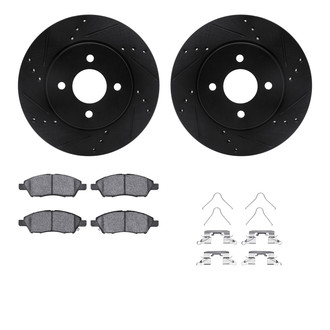 R1 Concepts® - Drilled and Slotted Brake Kit with Optimum OE Pads
