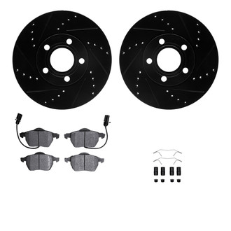R1 Concepts® - Drilled and Slotted Brake Kit with Optimum OE Pads