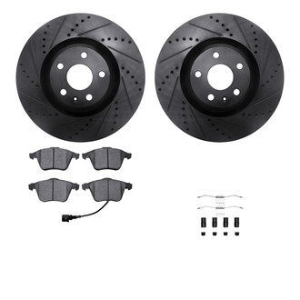 R1 Concepts® - Drilled and Slotted Brake Kit with Optimum OE Pads