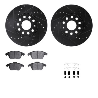 R1 Concepts® - Drilled and Slotted Brake Kit with Optimum OE Pads