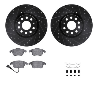 R1 Concepts® - Drilled and Slotted Brake Kit with Optimum OE Pads