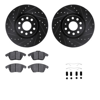 R1 Concepts® - Drilled and Slotted Brake Kit with Optimum OE Pads