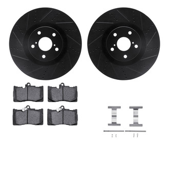 R1 Concepts® - Drilled and Slotted Brake Kit with Optimum OE Pads
