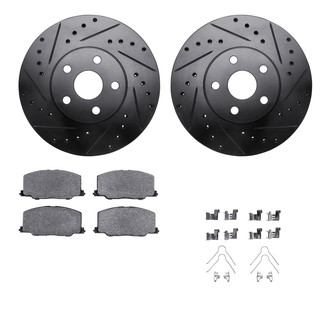 R1 Concepts® - Drilled and Slotted Brake Kit with Optimum OE Pads