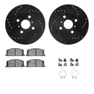 R1 Concepts® - Drilled and Slotted Brake Kit with Optimum OE Pads