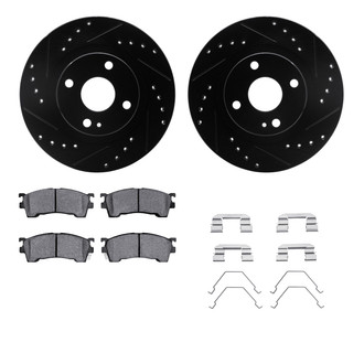 R1 Concepts® - Drilled and Slotted Brake Kit with Optimum OE Pads