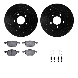 R1 Concepts® - Drilled and Slotted Brake Kit with Optimum OE Pads