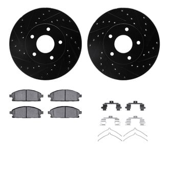 R1 Concepts® - Drilled and Slotted Brake Kit with Optimum OE Pads