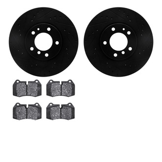 R1 Concepts® - Drilled and Slotted Brake Kit with Optimum OE Pads