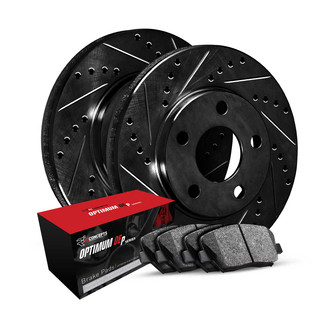 R1 Concepts® - Drilled and Slotted Brake Kit with Optimum OE Pads