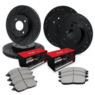 R1 Concepts® - Drilled and Slotted Brake Kit with Optimum OE Pads