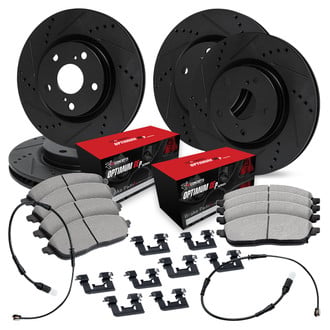 R1 Concepts® - Drilled and Slotted Brake Kit with Optimum OE Pads