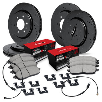 R1 Concepts® - Drilled and Slotted Brake Kit with Optimum OE Pads