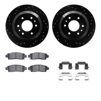 R1 Concepts® - eLINE Series Drilled and Slotted Brake Kit with Ceramic Pads