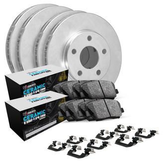 R1 Concepts® - Carbon Coated Brake Kit with Euro Ceramic Pads