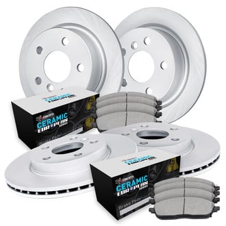 R1 Concepts® - Carbon Coated Brake Kit with Euro Ceramic Pads