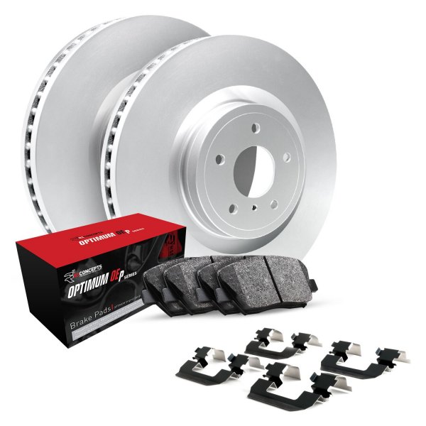  R1 Concepts® - Rear Brake Kit with Optimum OE Pads