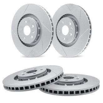 R1 Concepts® - Slotted Front and Rear Brake Rotor Set