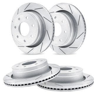 R1 Concepts® WLPN2-54342 - Slotted Front and Rear Brake Rotor Set