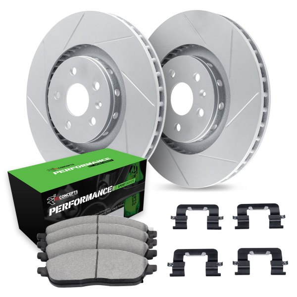  R1 Concepts® - Slotted Rear Brake Kit with Performance Off-Road/Tow Brake Pads