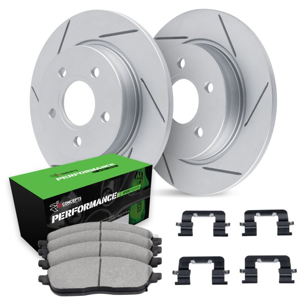  R1 Concepts® - Slotted Rear Brake Kit with Performance Off-Road/Tow Brake Pads