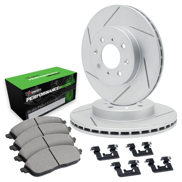  R1 Concepts® - Slotted Front Brake Kit with Performance Off-Road/Tow Brake Pads