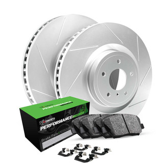 R1 Concepts® WLSH1-74063 - Slotted Rear Brake Kit with Performance Off-Road/Tow Brake Pads