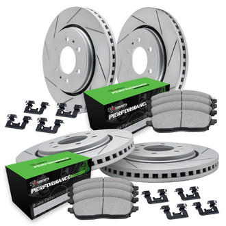 R1 Concepts® - Slotted Brake Kit with Performance Off-Road/Tow Brake Pads