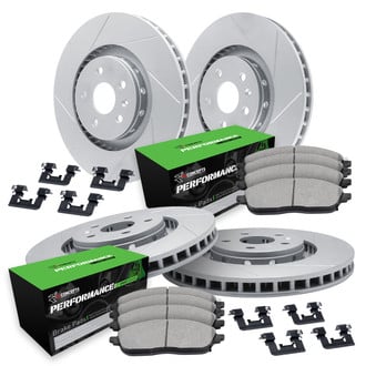 R1 Concepts® - Slotted Brake Kit with Performance Off-Road/Tow Brake Pads