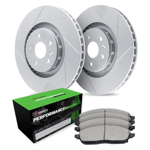  R1 Concepts® - Slotted Front Brake Kit with Performance Off-Road/Tow Brake Pads