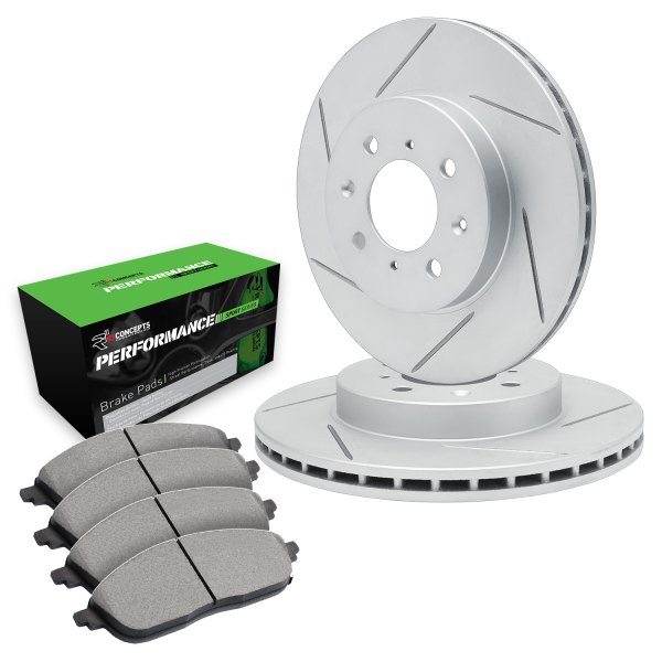  R1 Concepts® - Slotted Front Brake Kit with Performance Off-Road/Tow Brake Pads