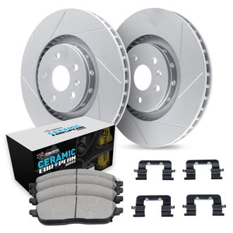 R1 Concepts® - Slotted Front Brake Kit with Euro Ceramic Pads
