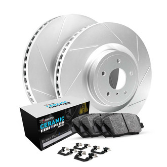 R1 Concepts® - Slotted Rear Brake Kit with Euro Ceramic Pads