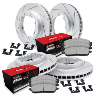 R1 Concepts® - Slotted Brake Kit with Optimum OE Pads