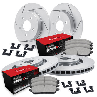R1 Concepts® - Slotted Brake Kit with Optimum OE Pads