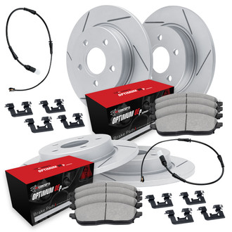 R1 Concepts® - Slotted Brake Kit with Optimum OE Pads