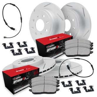 R1 Concepts® - Slotted Brake Kit with Optimum OE Pads