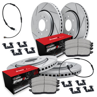 R1 Concepts® - Slotted Brake Kit with Optimum OE Pads