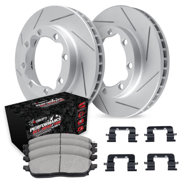  R1 Concepts® - Slotted Front Brake Kit with Performance Off-Road/Tow Brake Pads