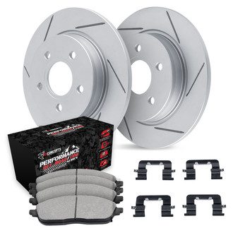 R1 Concepts® - Slotted Brake Kit with Performance Off-Road/Tow Brake Pads