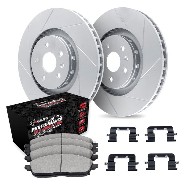  R1 Concepts® - Slotted Front Brake Kit with Performance Off-Road/Tow Brake Pads