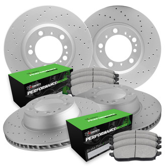 R1 Concepts® - Drilled Brake Kit with Performance Sport Pads