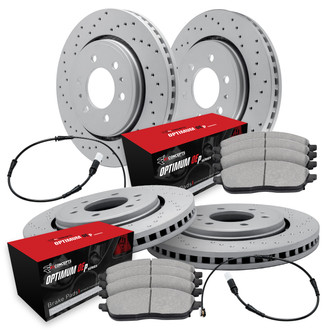 R1 Concepts® - Drilled Brake Kit with Optimum OE Pads