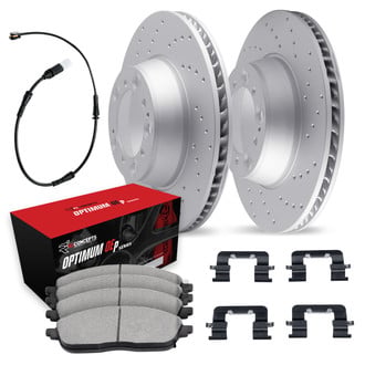 R1 Concepts® - Drilled Front Brake Kit with Optimum OE Pads