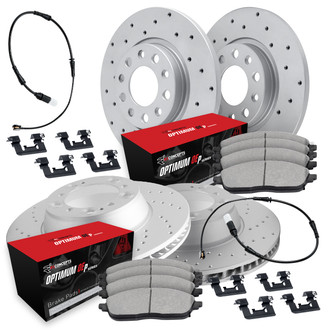 R1 Concepts® - Drilled Brake Kit with Optimum OE Pads