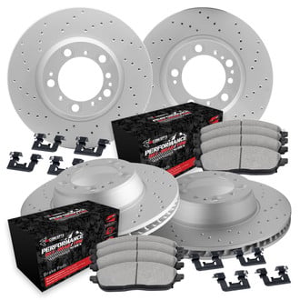 R1 Concepts® - Drilled Brake Kit with Performance Sport Pads
