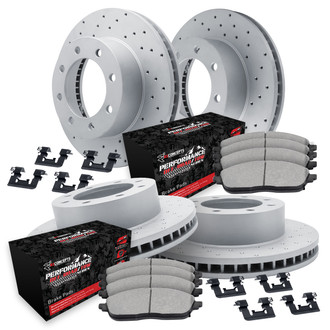 R1 Concepts® - Drilled Brake Kit with Performance Sport Pads