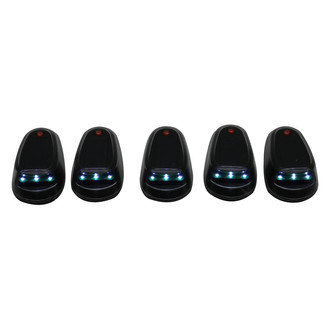 Race Sport® - LoPro Wireless Solar-Powered Black Smoke LED Cab Roof Lights